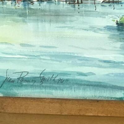 D - 102 Jean Ranney Smith Original Watercolor "Marina"