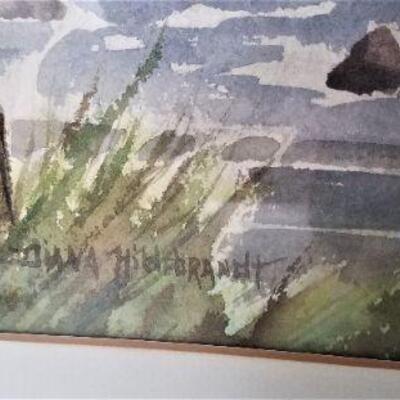 Lot #100  Original Watercolor in Frame - "Fishing Camp on the Bayou" - Diana Hildebrandt, artist