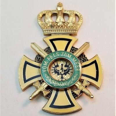 Lot #101  Medal from the Royal Order of Francis I and Medallion from the House Order of Hohenzollern