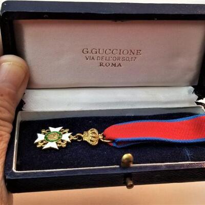 Lot #101  Medal from the Royal Order of Francis I and Medallion from the House Order of Hohenzollern