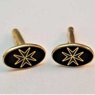 Lot #102   Order of St. Lazarus of Jerusalem Cufflinks and Button set