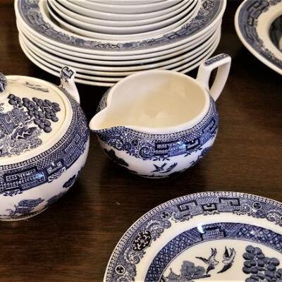 Lot #121  Wedgwood China "Willow" pattern - you get all you see here
