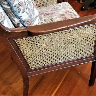 Lot #137  Vintage Armchair with Cane inserts