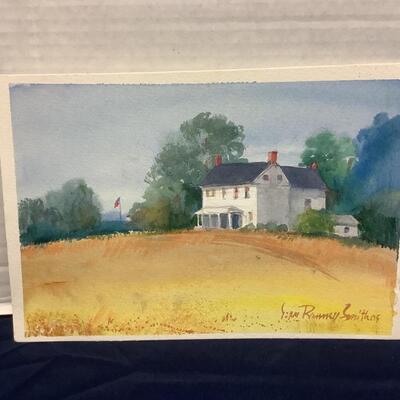 E - 118 Pair of Jean Ranney Smith Original Watercolors