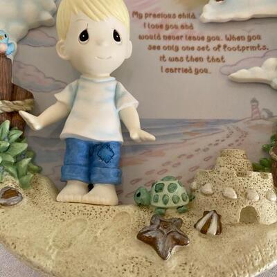 Two precious moments sculptural 3D plates 
