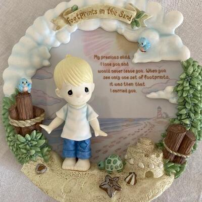 Two precious moments sculptural 3D plates 