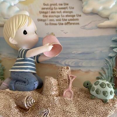 Two precious moments sculptural 3D plates 