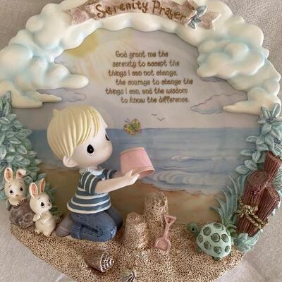 Two precious moments sculptural 3D plates 