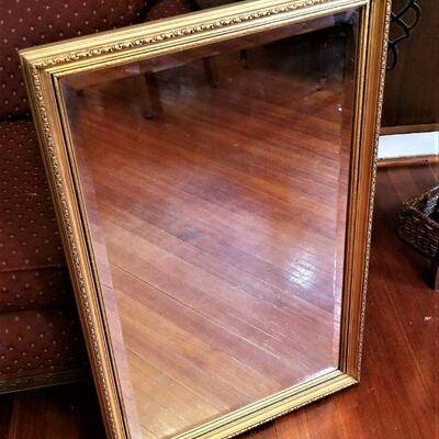 Lot #170  Contemporary Beveled Wall Mirror