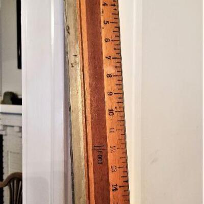 Lot #191  6 ft ruler, otherwise known as a 2 yard stick - British - Cool item!