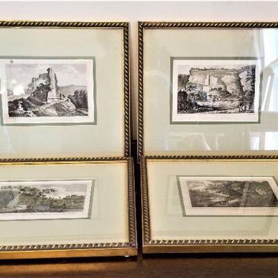 Lot #194  Group of 4 19th century English colorized engravings