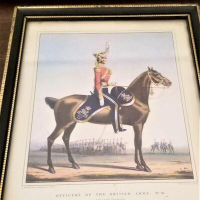 Lot #197  Two vintage prints - Last Mounted Parade, 1938 & Officers of the British Army, 13th Lt. Hussars