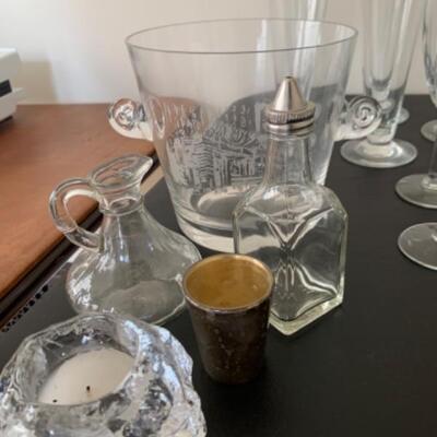 7. Assorted stemware (including Marquis globes)
