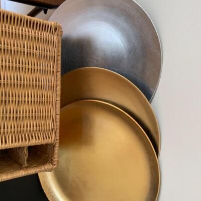8. Assorted kitchenware (bowls, cutting boards, pizza stone, pewter, thermometer, crock pot, etc.)