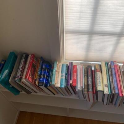 9. Large collection of assorted cooking and gardening books