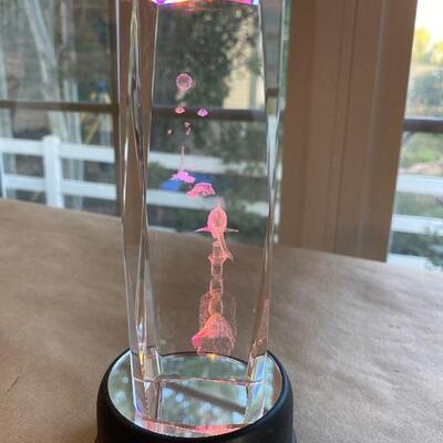 Glow glass underwater scene 
