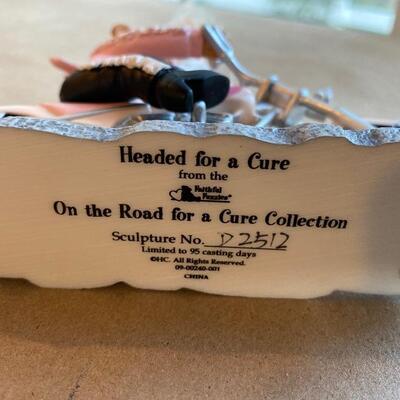 Headed for a cure Harley breast cancer awareness bear 