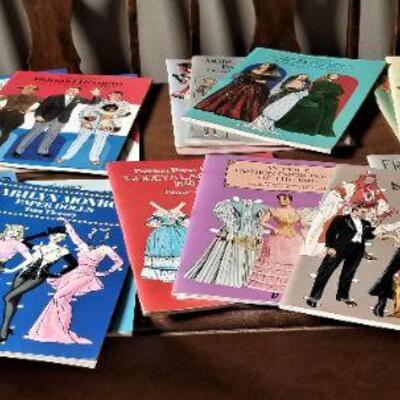 Lot #215  Large lot of Contemporary Paper Doll books - all uncut