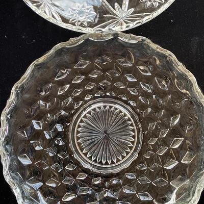 Massive crystal and clear glass lot 