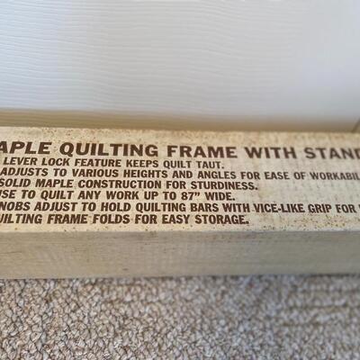 Edmundâ€™s quilting frame and extension BoxEdmunds quilting frame and extension Box maple