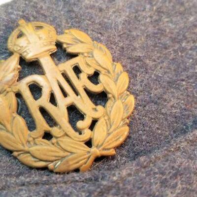 Lot #224  LATE ADDITION - Pair of Vintage British Military Hats - Royal Air Force and India?