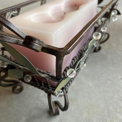 Iron decorative candle 