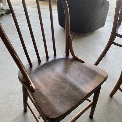 Vintage solid wood chair 