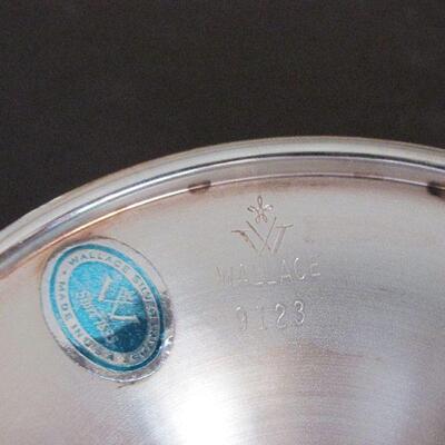 Lot 22- Wallace Crystal and Silver Candy Dish