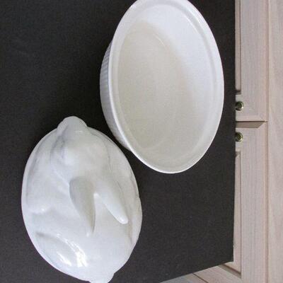 Lot 36- Ceramic Rabbit Baking Dish