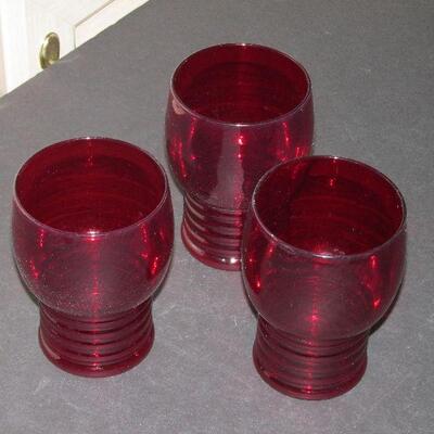 Lot 40- Acroroc Red Tumblers
