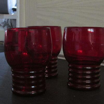 Lot 40- Acroroc Red Tumblers