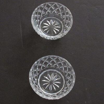 Lot 93- Lenox Crystal Open Sugar Bowls