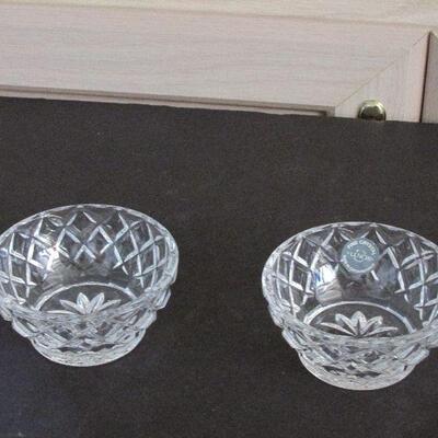 Lot 93- Lenox Crystal Open Sugar Bowls