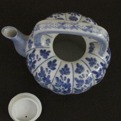 Lot 96- Pumpkin Shaped Teapot