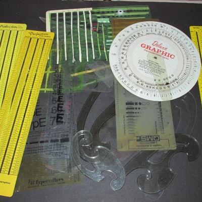 Lot 107- Collection of Gauges and Stencils