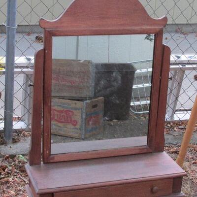Vintage Men's Shaving Vanity with Mirror