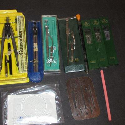Lot 192- Collection of Vintage Drafting Compasses