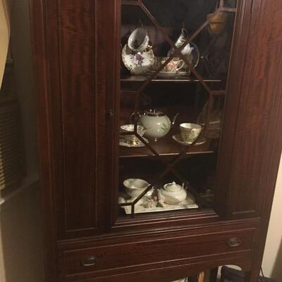 Mahogany China Display Cabinet
