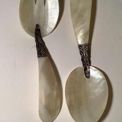 Mother Of Pearl Spoon & Fork
