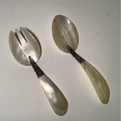 Mother Of Pearl Spoon & Fork