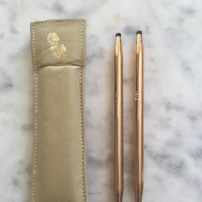 Gold Plated Cross Pen Set