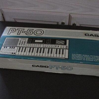 Lot 28- Casio PT-50 Electric Keyboard