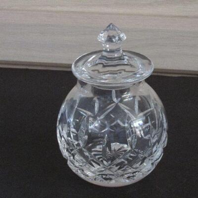 Lot 66- Waterford Lismore Honey Pot with Lid
