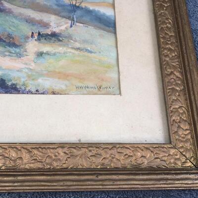 H.W. WEINSHEIMER Signed Original Watercolor 11â€x8â€