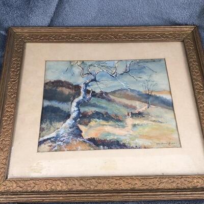 H.W. WEINSHEIMER Signed Original Watercolor 11â€x8â€