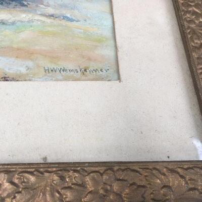 H.W. WEINSHEIMER Signed Original Watercolor 11â€x8â€