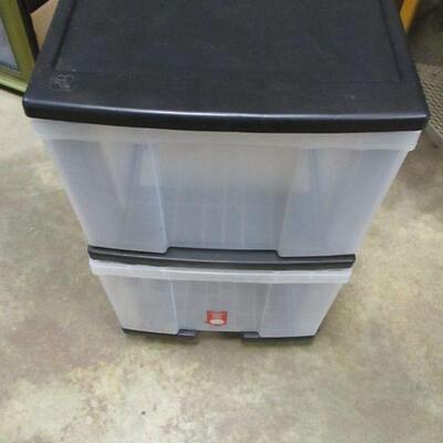 Lot 11 - 2 Drawer Rolling Storage Cabinet