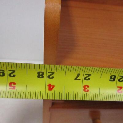 Lot 14 - Office Desk Organizer With Clock