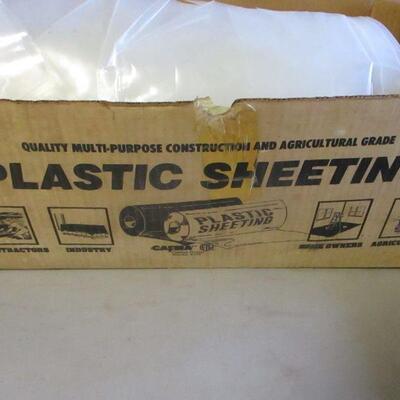 Lot 15 - Box Of Heavy Thick Mil Plastic Sheeting -  6 mil