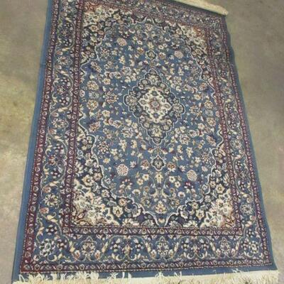 Lot 21 - Keshan French Blue Area Rug